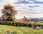 Camille Pissarro Women and the sheep oil